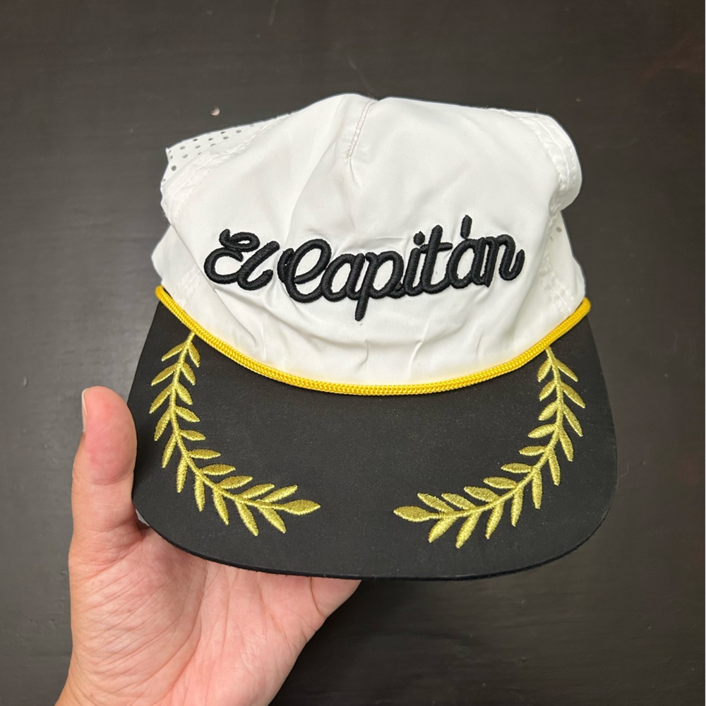 El Capitan Black and White Cap